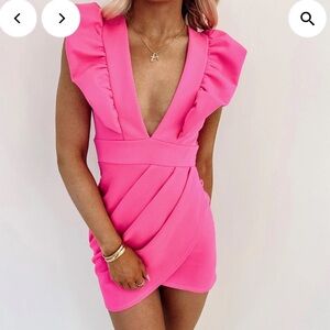Dry Goods Pink Mini Dress